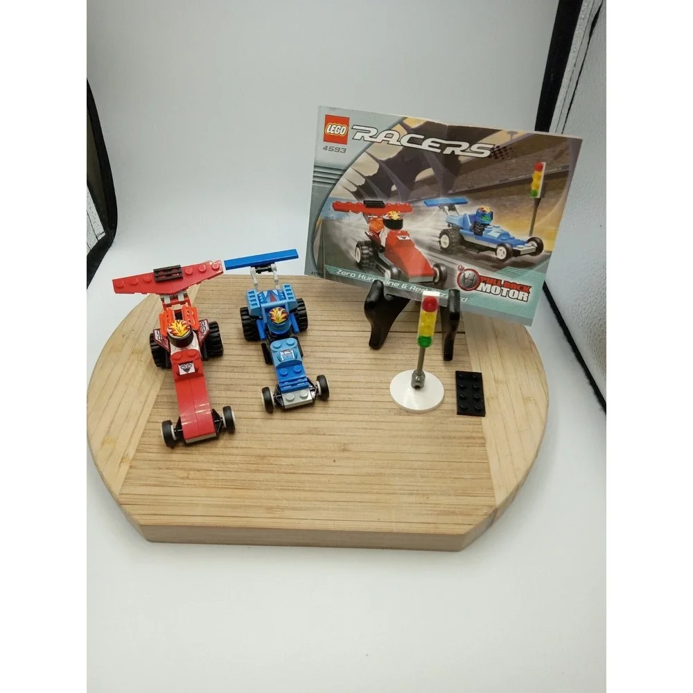 LEGO Racers #4593 Zero Hurricane & Red Blizzard With Instructions Discontinued